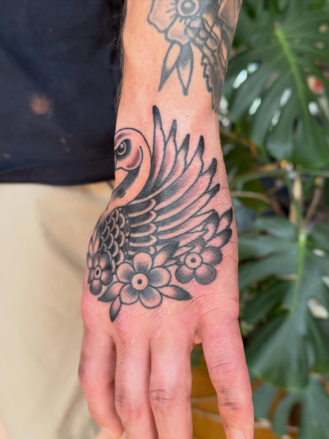 Tattoo by @doms.art.kc — american_traditional, black_and_grey