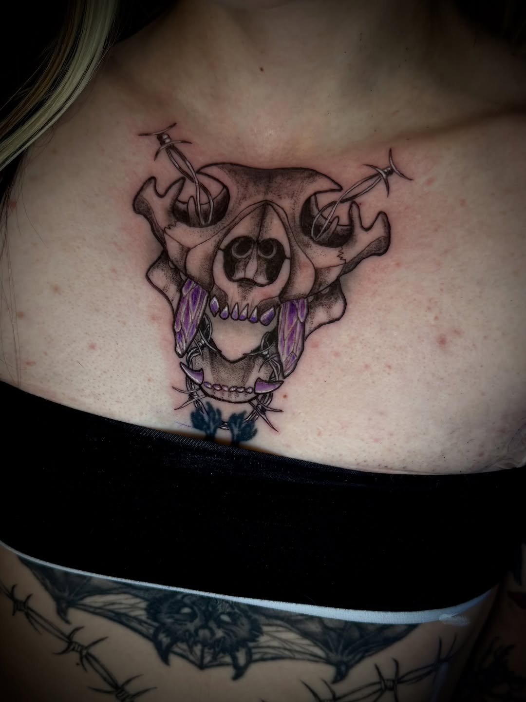 Tattoo by @sunken.rellik β black_and_grey, dark_realism