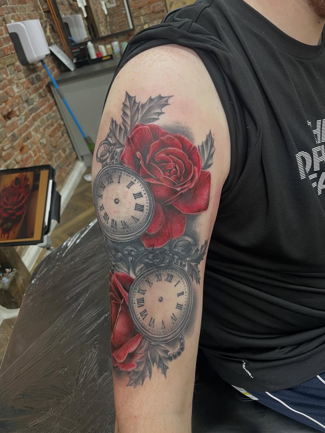 Tattoo by @savinggracetattoos — realism, black_and_grey