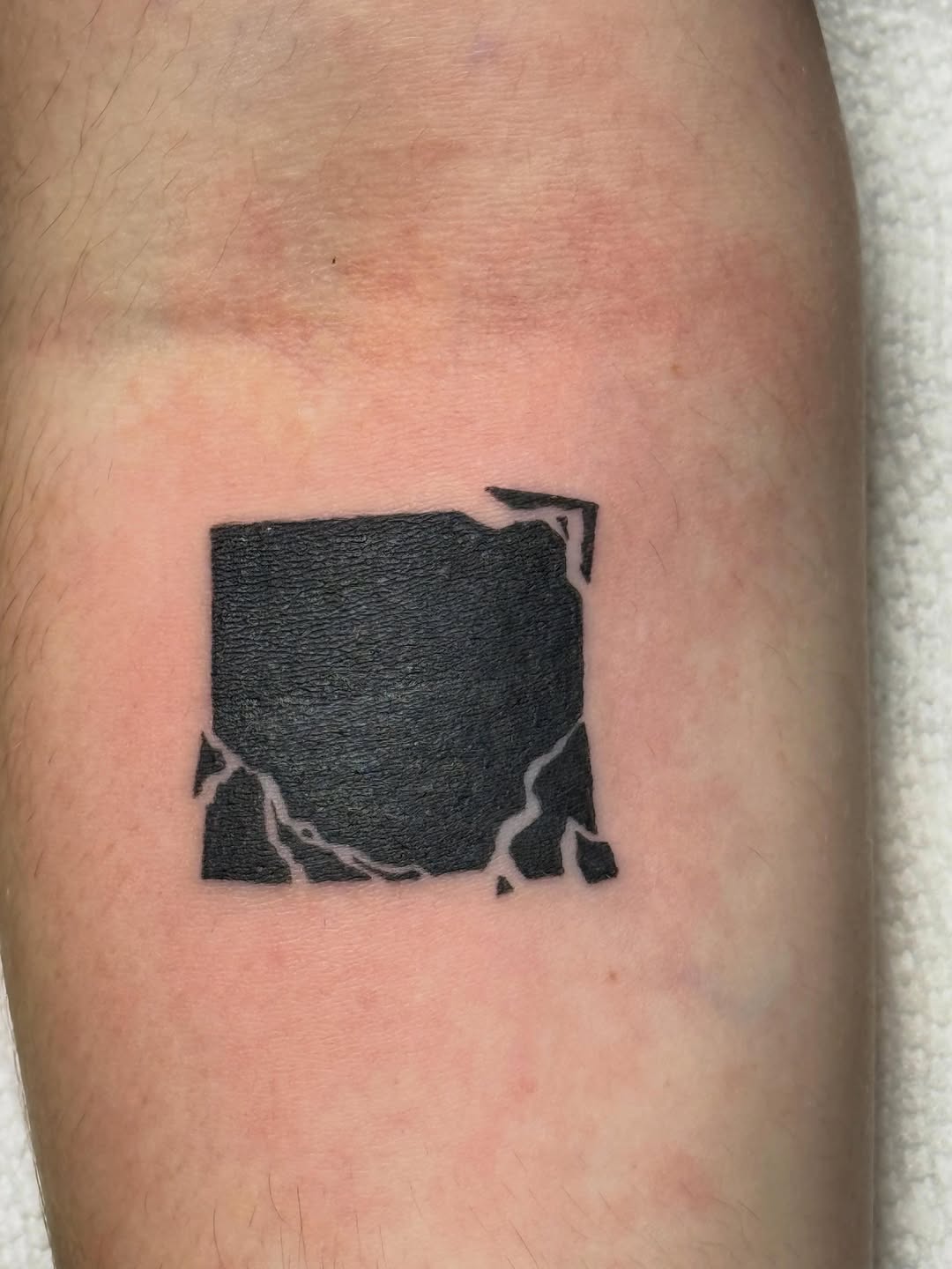 Tattoo by @bubblegum_and_bones — blackwork, geometric