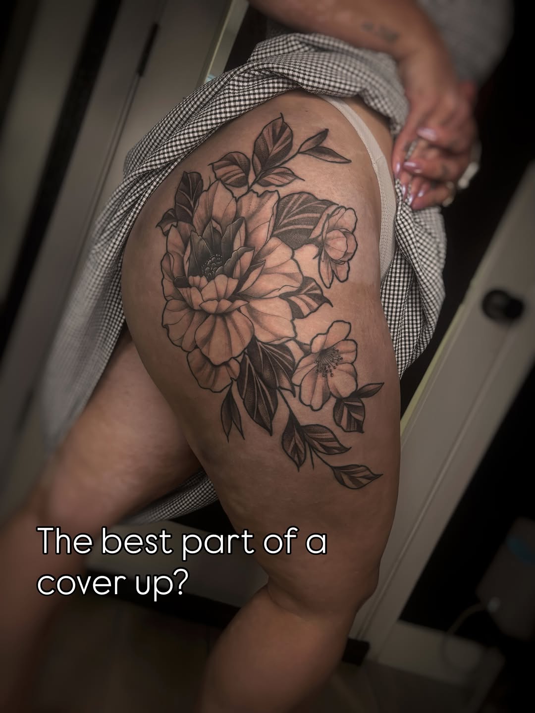 Tattoo by @gina.nvink — black_and_grey, realism