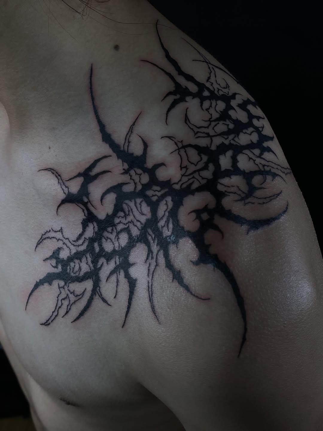 Tattoo by @skinwalker.ta2 โ blackwork, illustrative