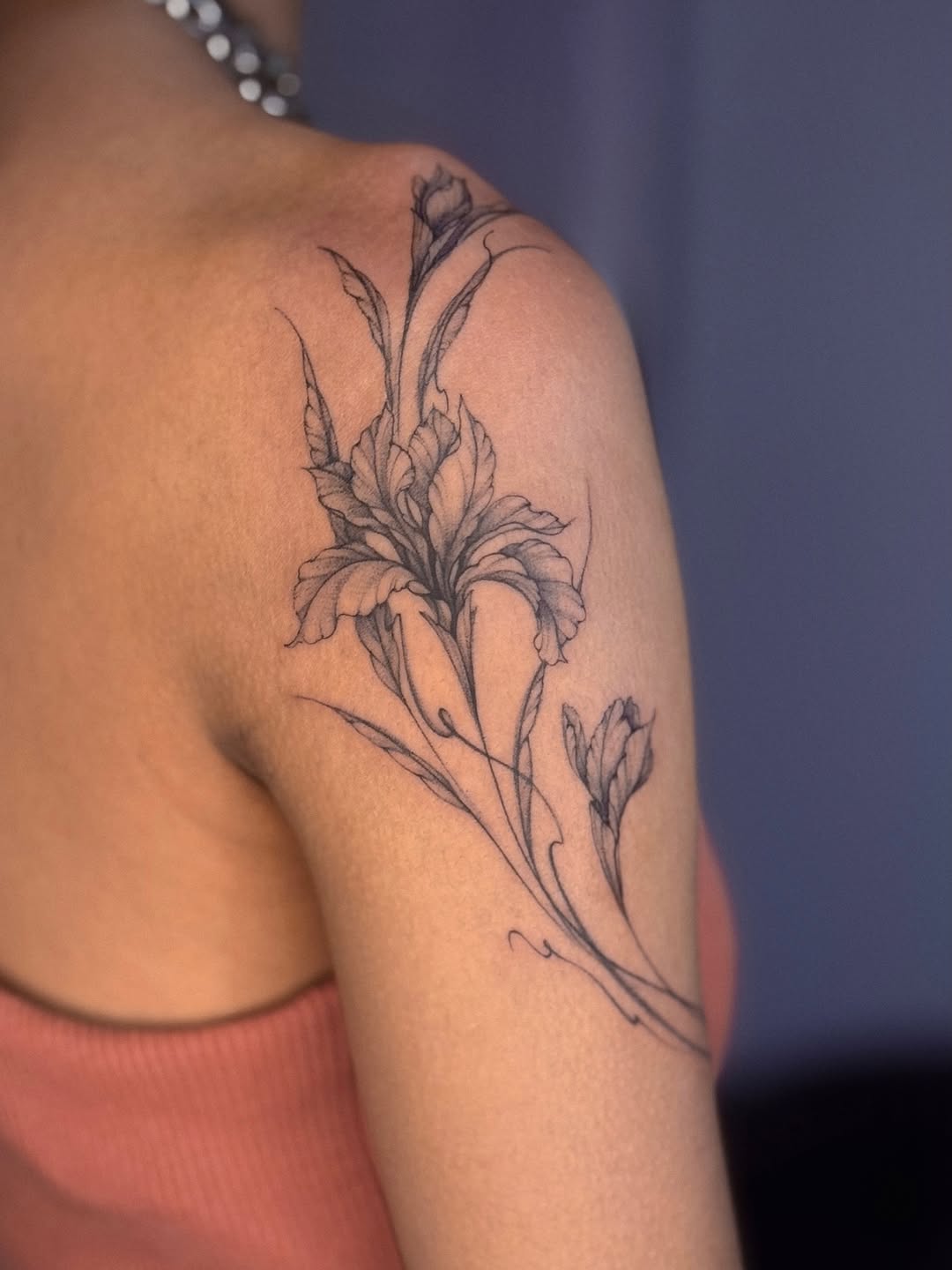 Tattoo by @yourdarkstory — fine_line, black_and_grey