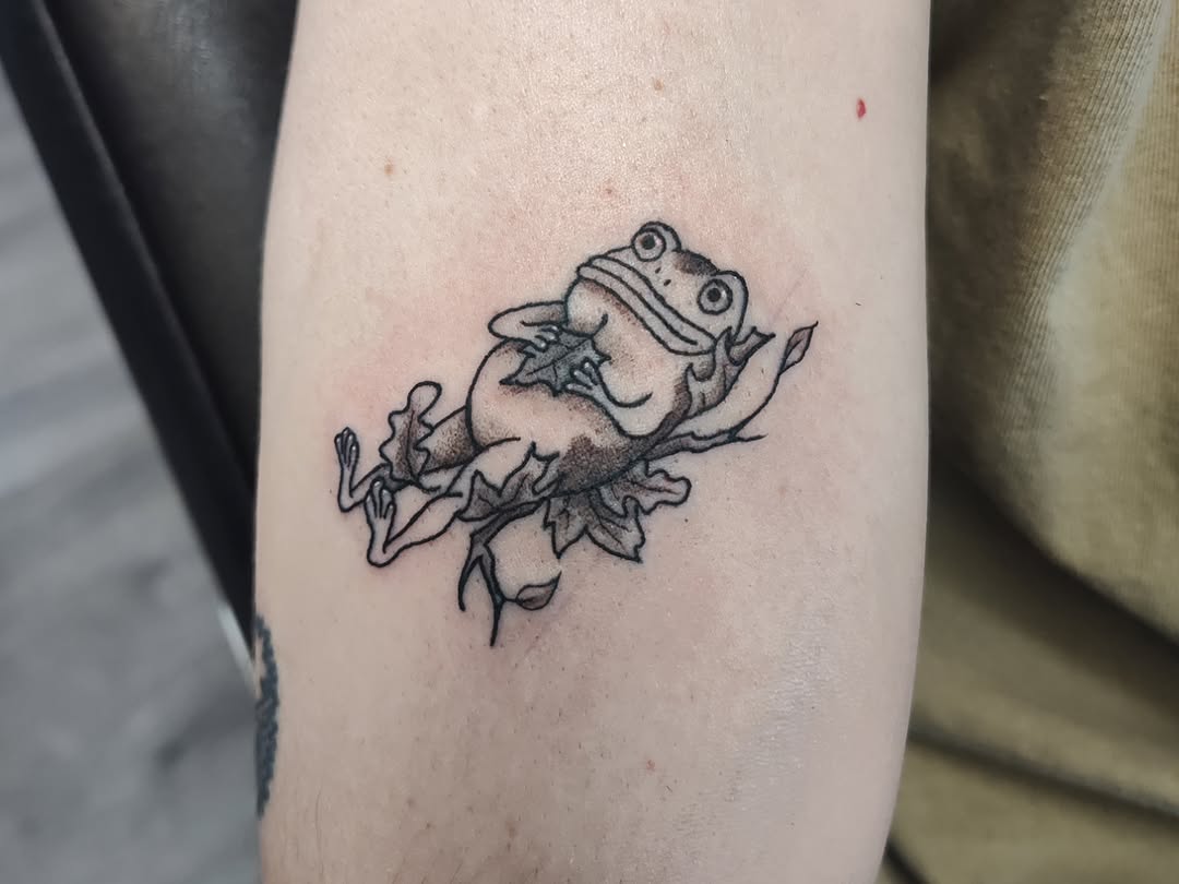 Tattoo by @art_from_planetmercury — illustrative, black_and_grey