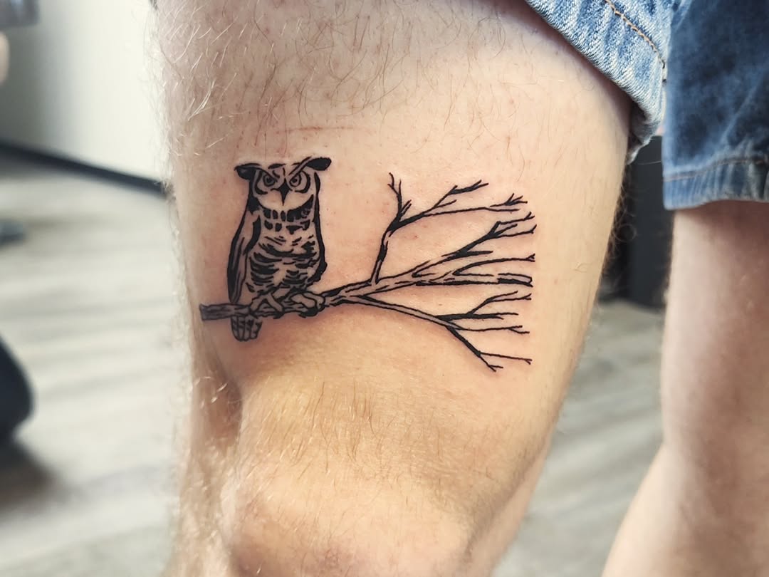 Tattoo by @art_from_planetmercury — illustrative, black_and_grey