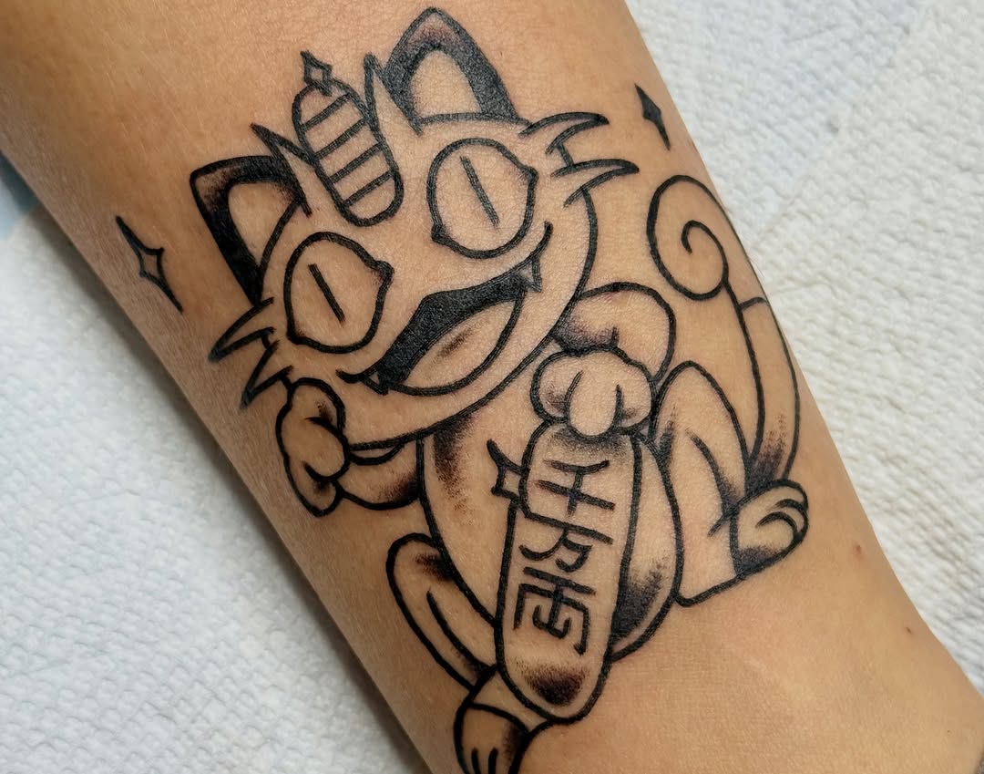 Tattoo by @rileynors.inks — illustrative, anime