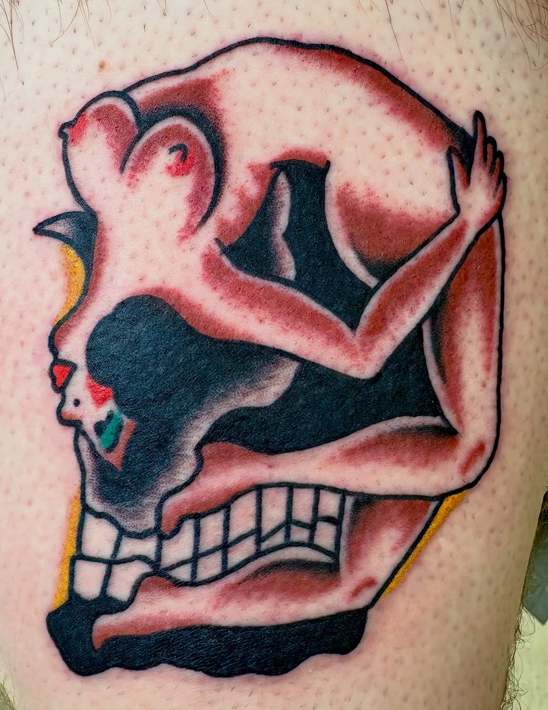 Tattoo by @tonyyoungtattoo — american_traditional, dark_realism