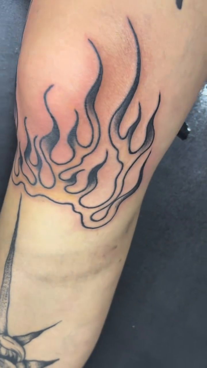Tattoo by @babypunktattoos β illustrative, black_and_grey
