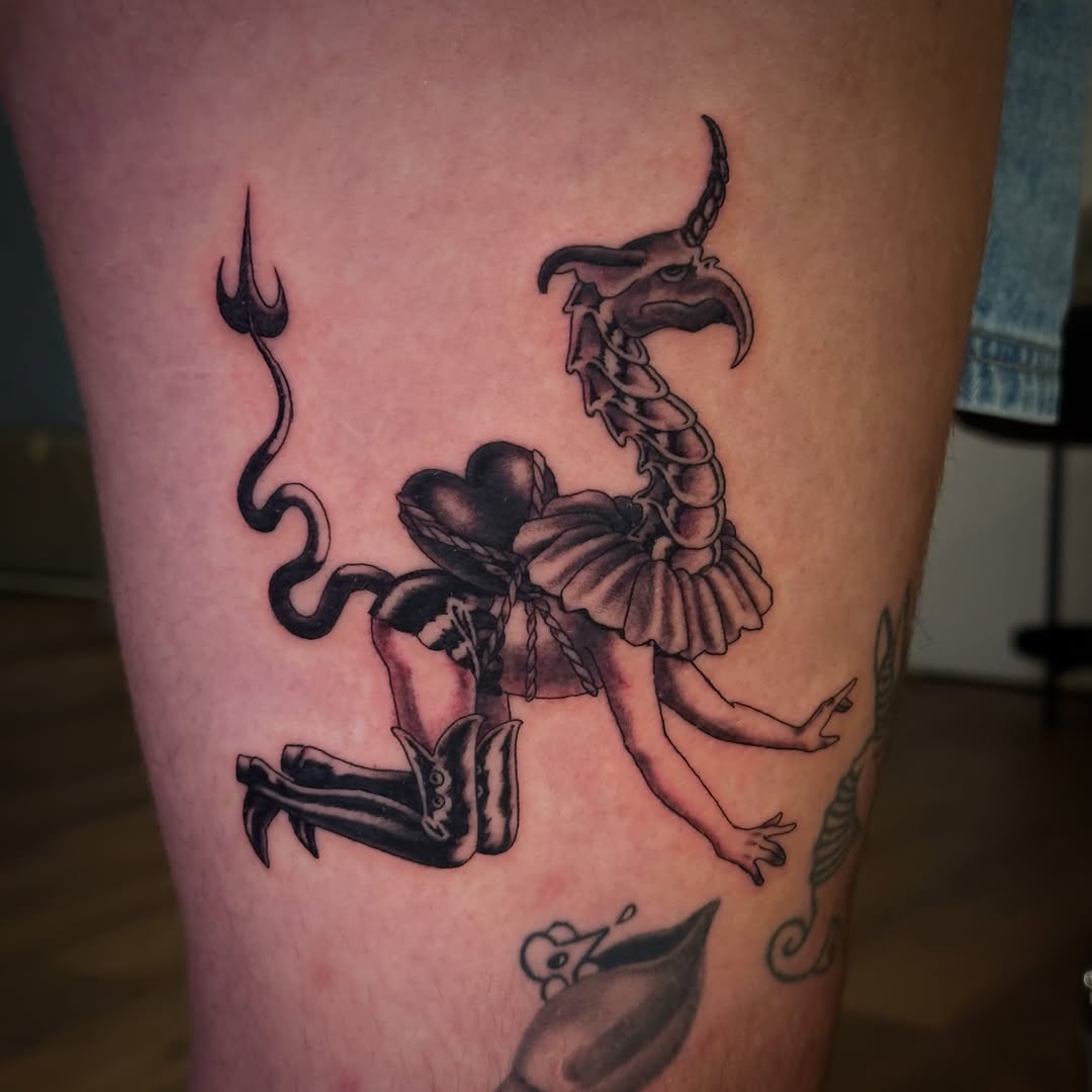 Tattoo by @breelintattoo — illustrative, dark_realism