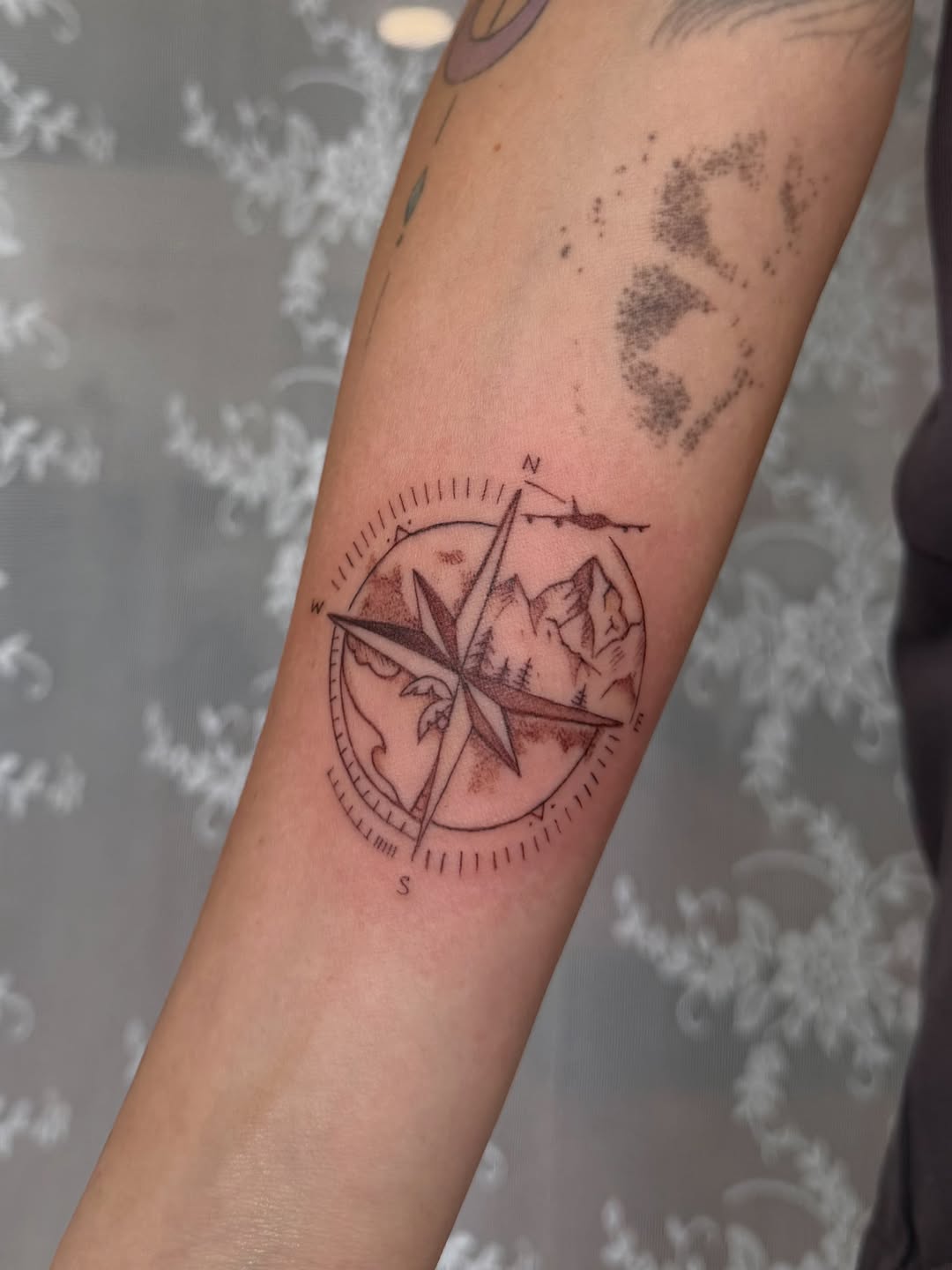 Tattoo by @art_with_lin β fine_line, black_and_grey