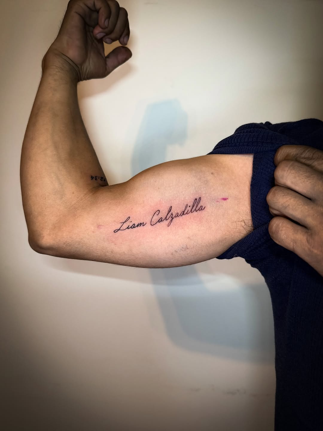 Tattoo by @sebastatto22 — lettering_script, fine_line