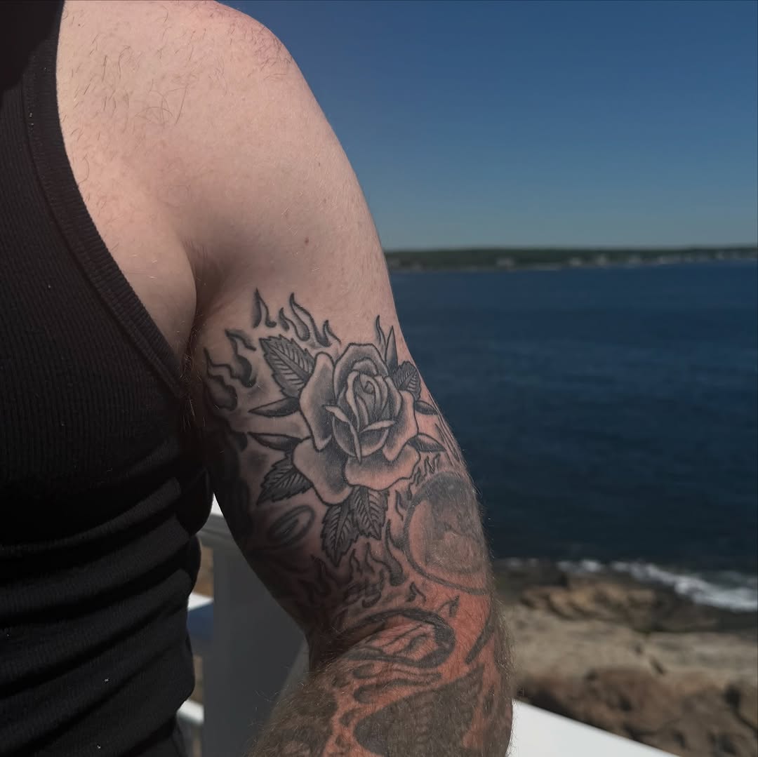 Tattoo by @s.hawtyseven — black_and_grey, realism