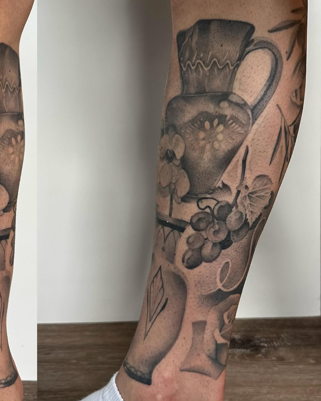Tattoo by @piinkywabbiit — black_and_grey, realism