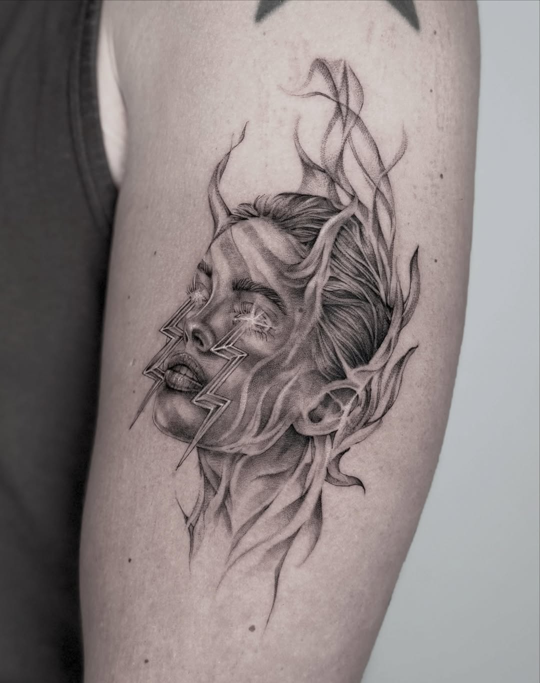 Tattoo by @kwon_tattoos — black_and_grey, illustrative