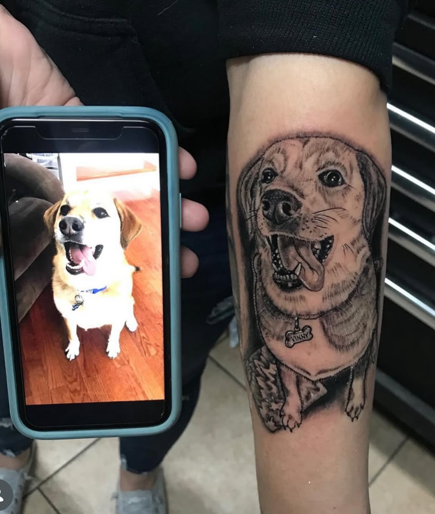 Tattoo by @mighty1one — realism, black_and_grey