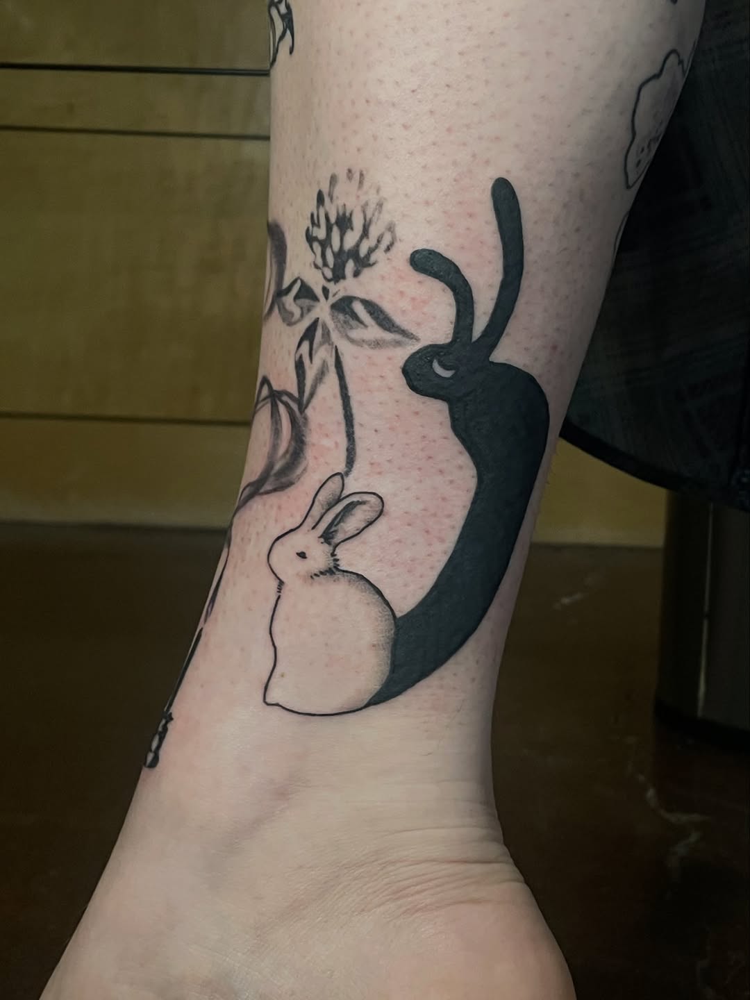 Tattoo by @james.needle — black_and_grey, illustrative