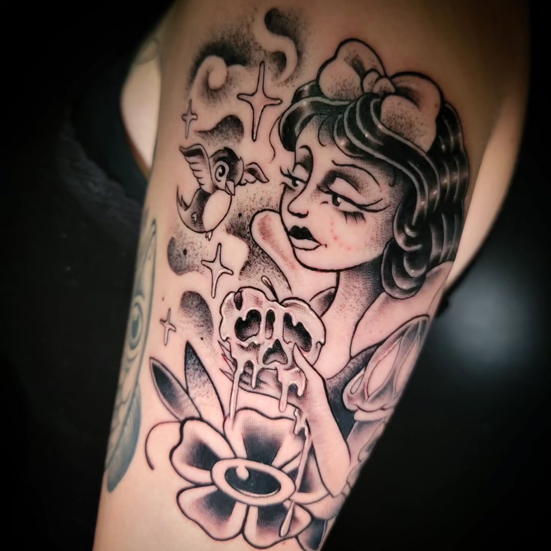 Tattoo by @suckafish_tattoos — american_traditional, illustrative