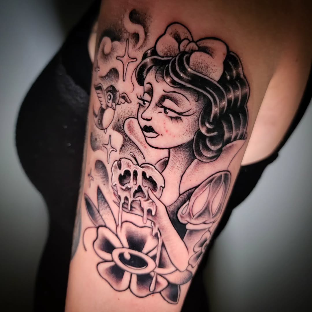 Tattoo by @suckafish_tattoos — american_traditional, illustrative