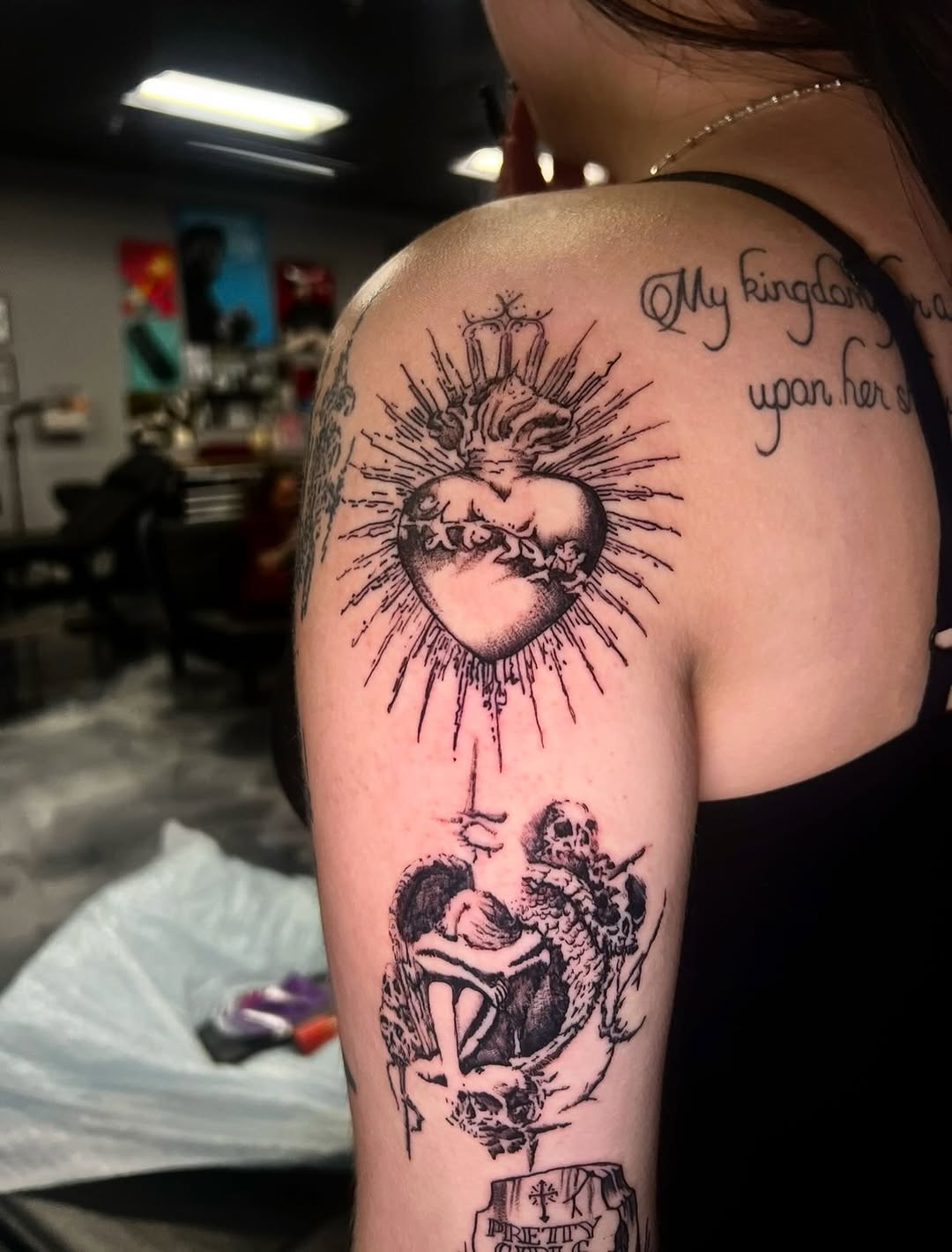 Tattoo by @marztattz — black_and_grey, dark_realism