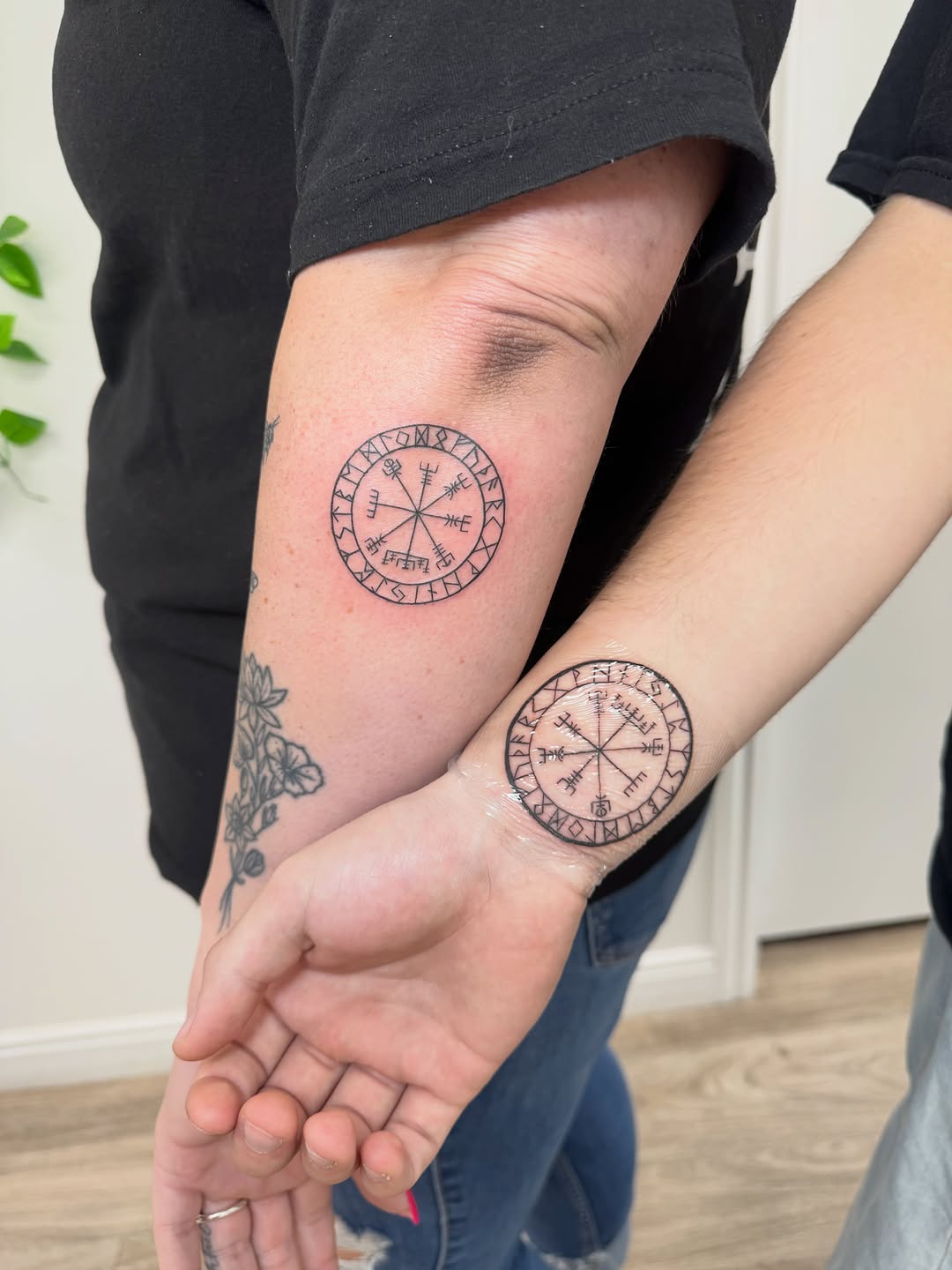 Tattoo by @pureblisstinytattoos — geometric, illustrative