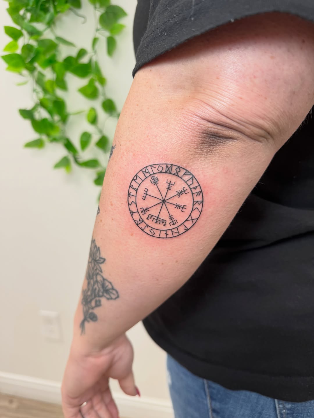Tattoo by @pureblisstinytattoos — geometric, illustrative