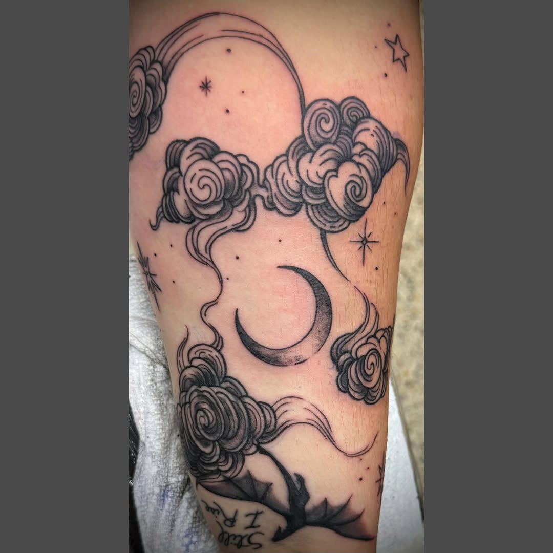 Tattoo by @richardlnagy — black_and_grey, illustrative