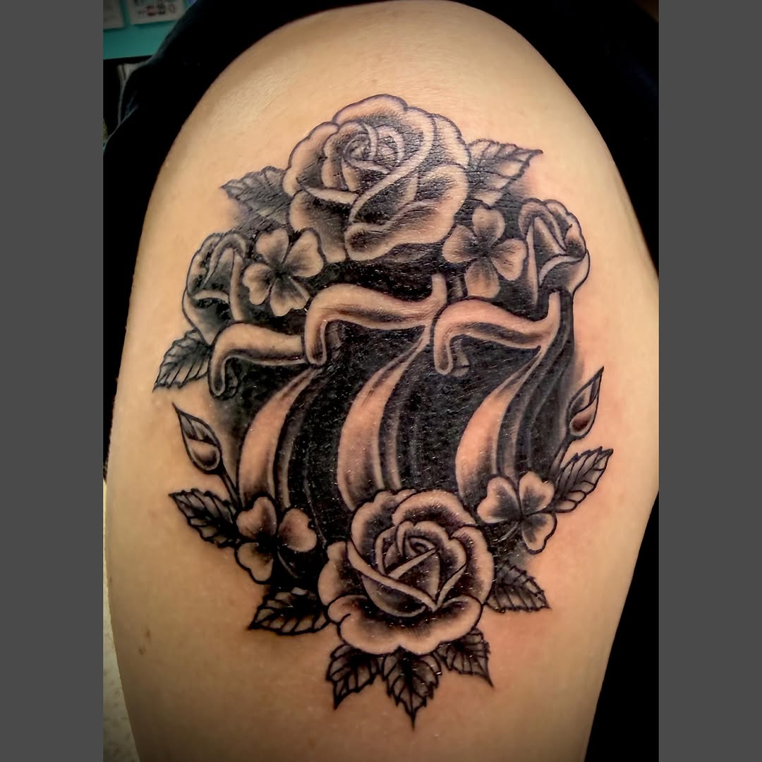 Tattoo by @richardlnagy — black_and_grey, realism