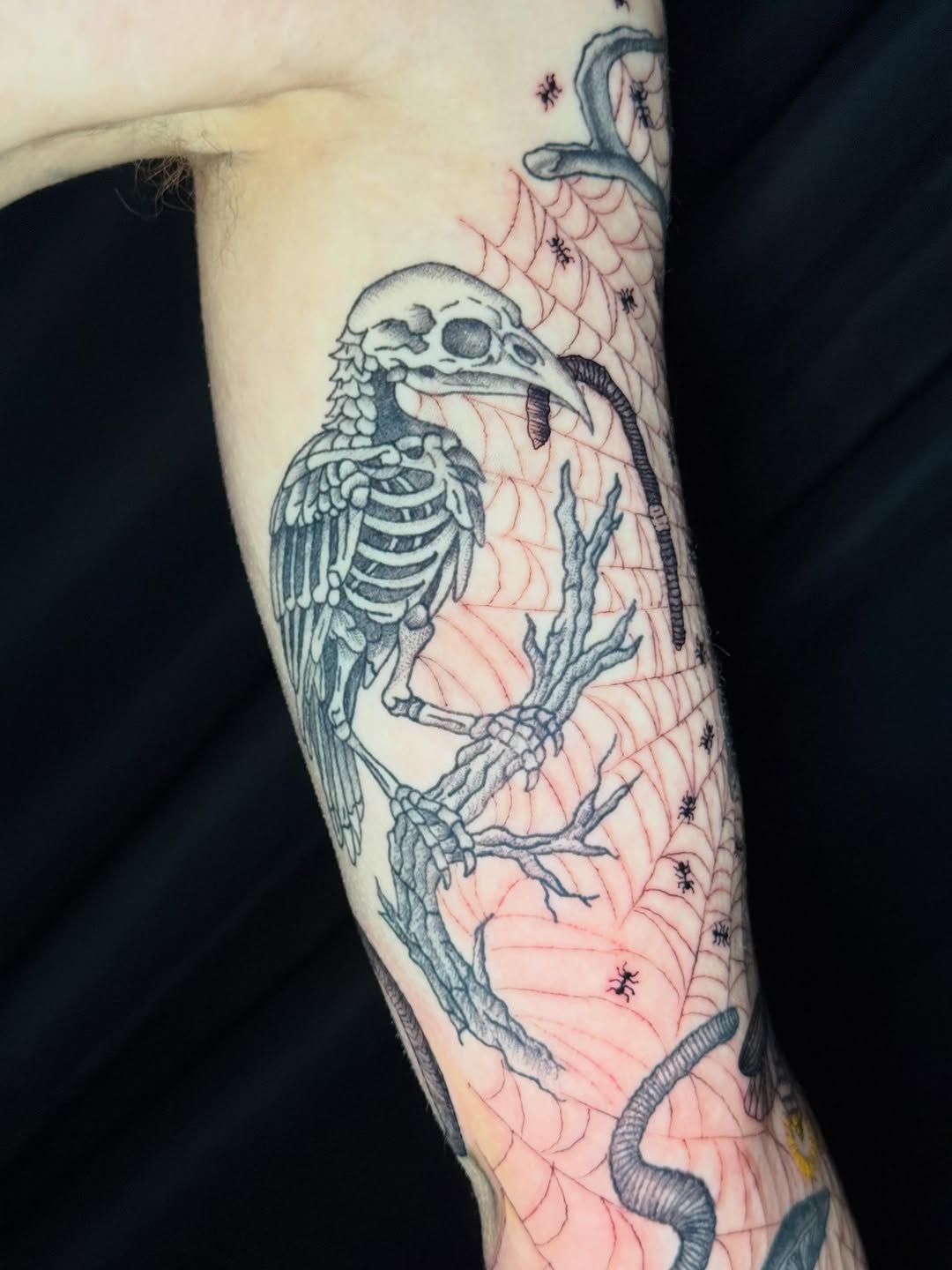 Tattoo by @catastrophepoke — black_and_grey
