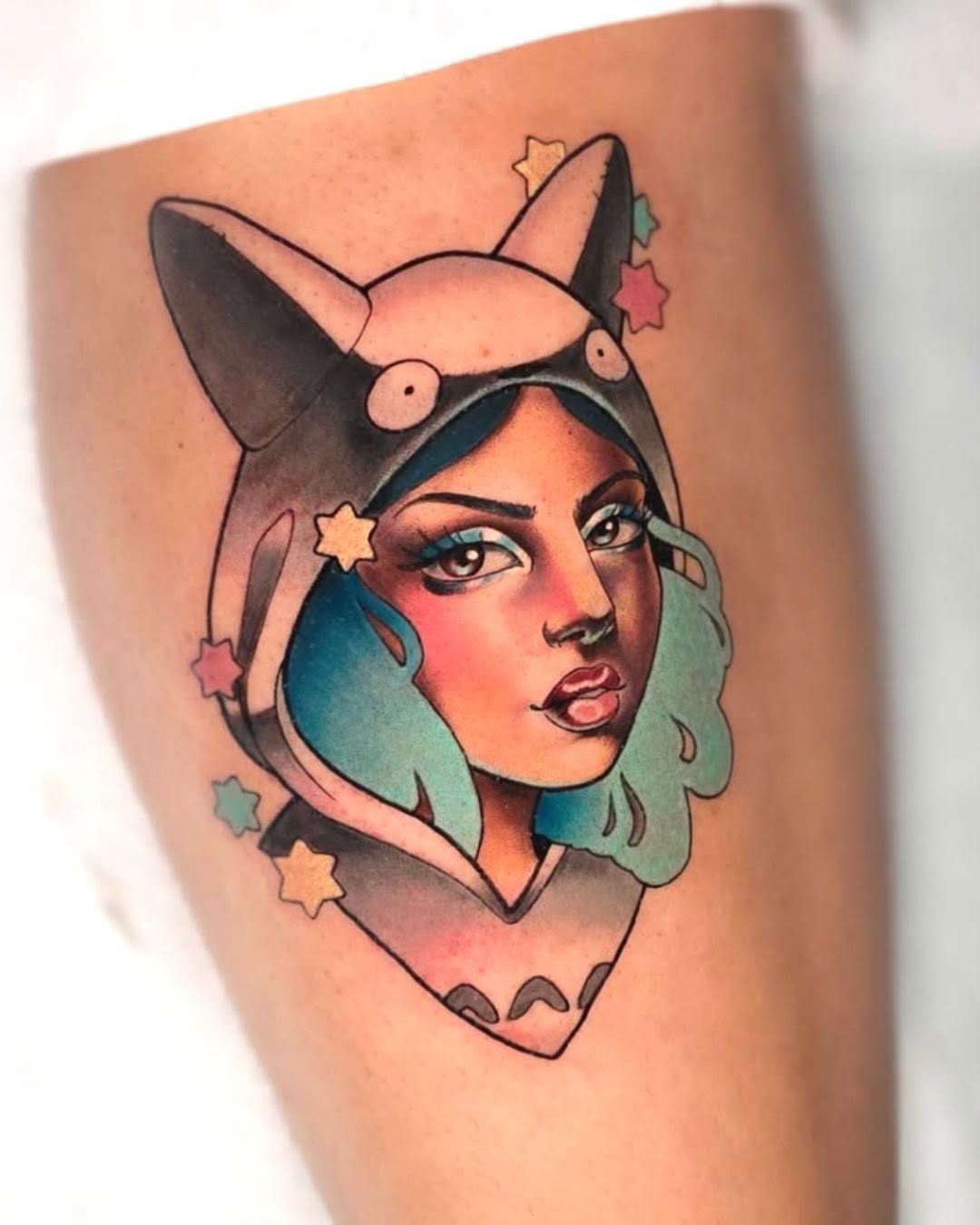 Tattoo by @aprilhightattoo — neo_traditional, anime