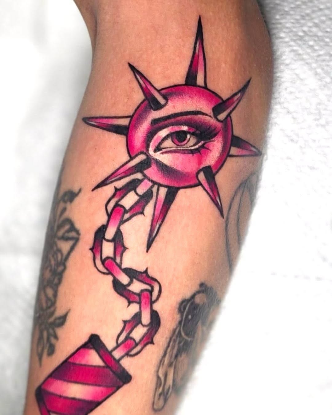 Tattoo by @aprilhightattoo — neo_traditional, trash_polka