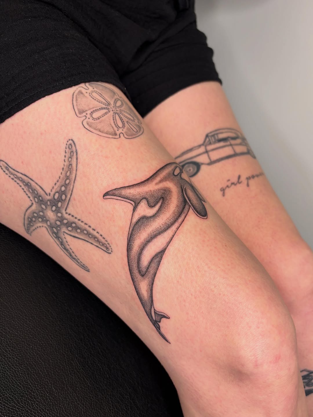 Tattoo by @en.terra — black_and_grey, dotwork
