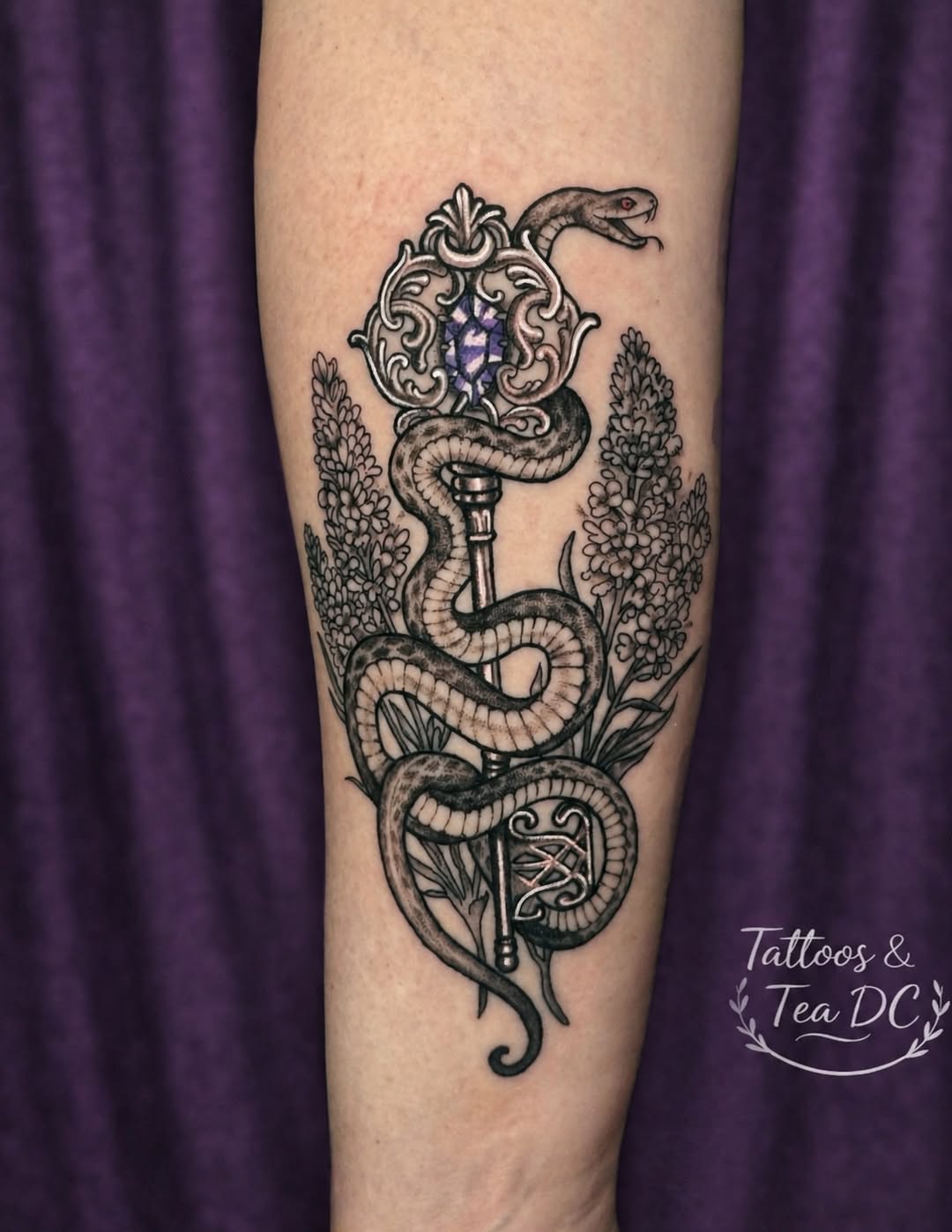 Tattoo by @tattoosandteadc — illustrative, black_and_grey