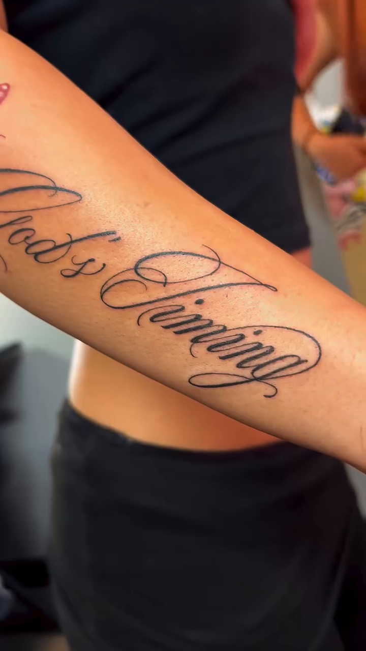 Tattoo by @bmoyoo_tattoos — lettering_script