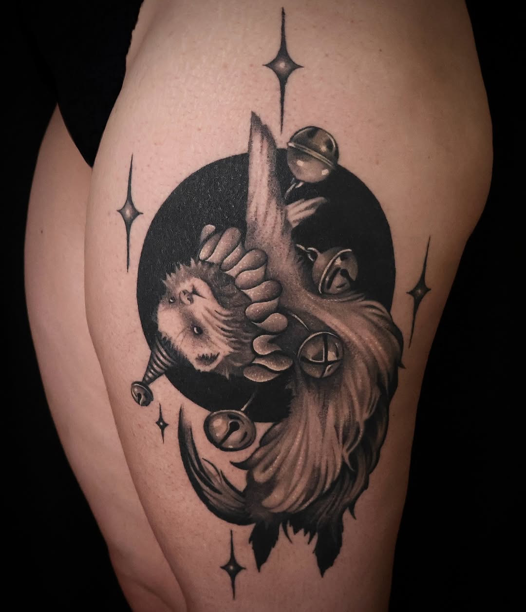 Tattoo by @roobusmoonwitch — black_and_grey, illustrative