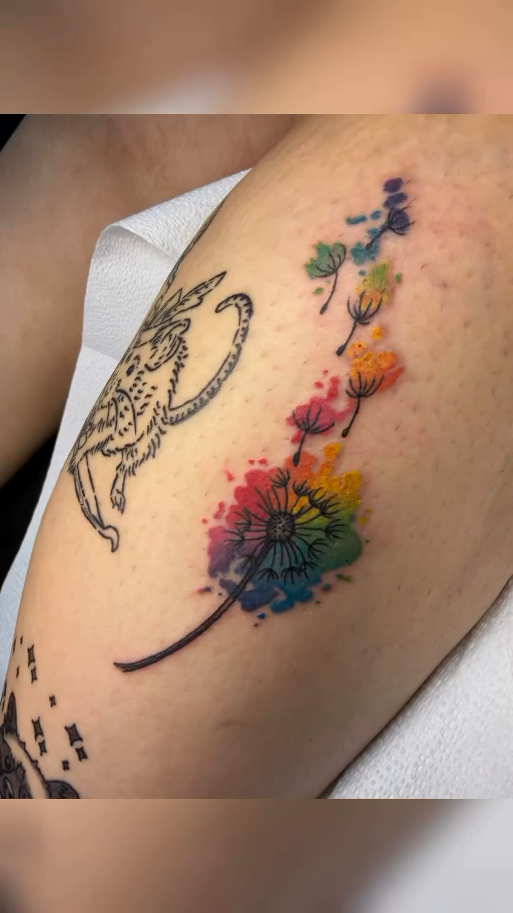 Tattoo by @mac.tatts โ fine_line, watercolor
