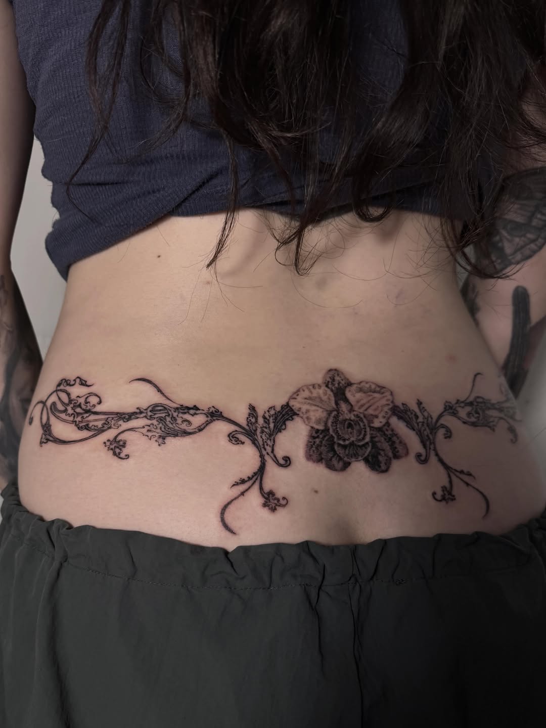 Tattoo by @tiannaos — fine_line, black_and_grey