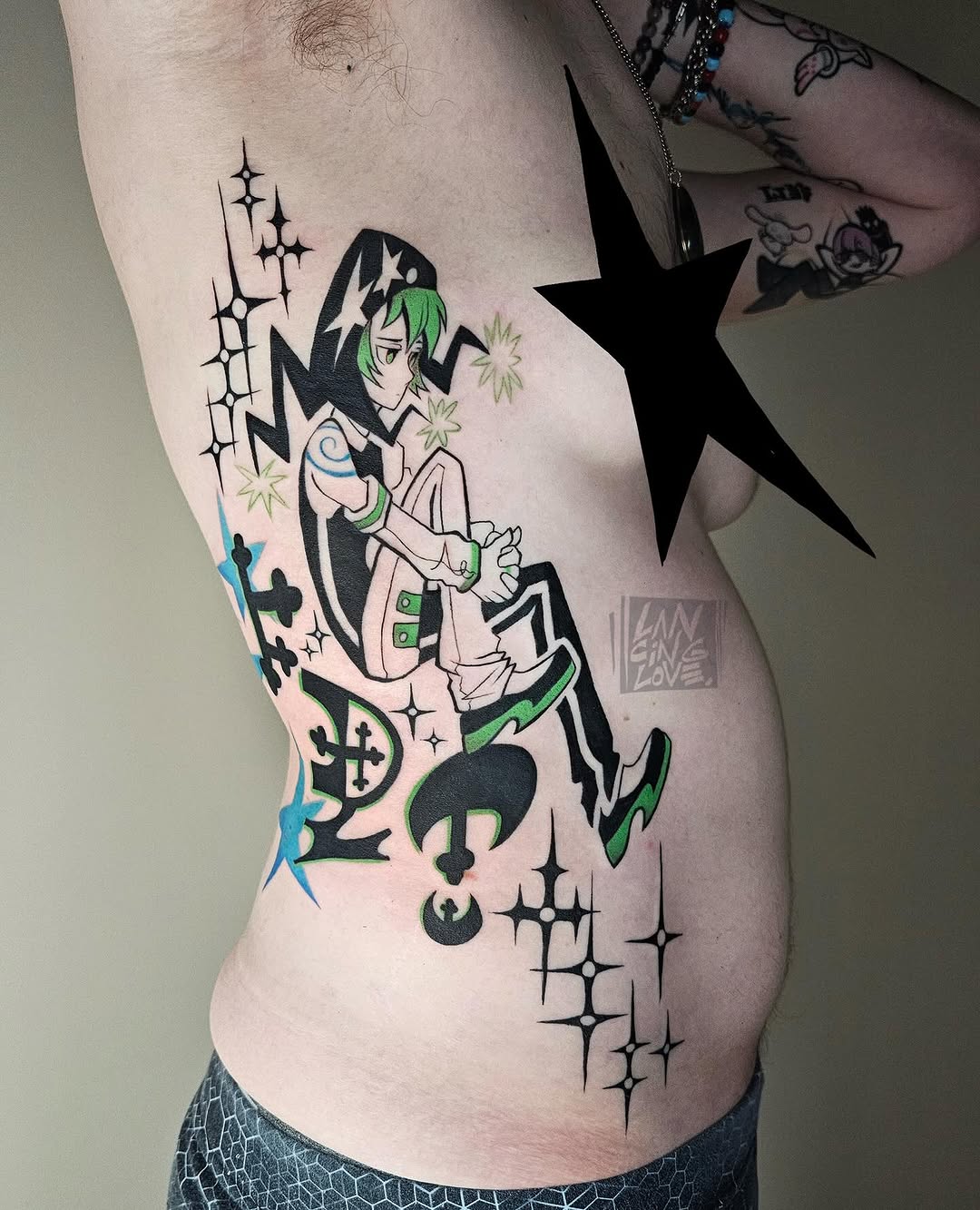 Tattoo by @lancinglove — anime, new_school