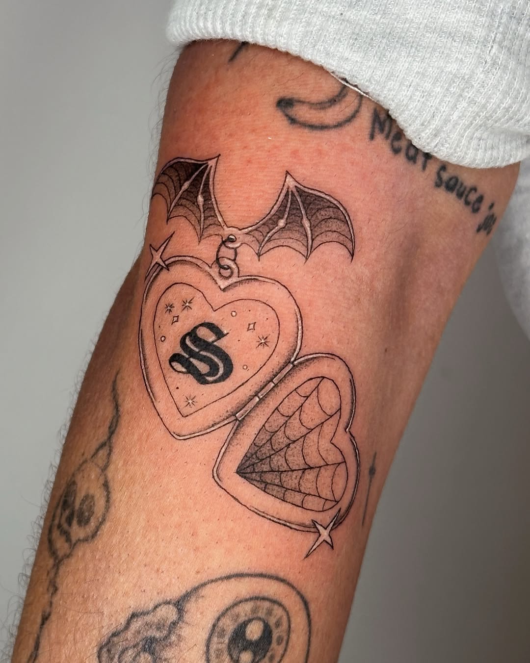 Tattoo by @lilskelevine.tt — fine_line, lettering_script
