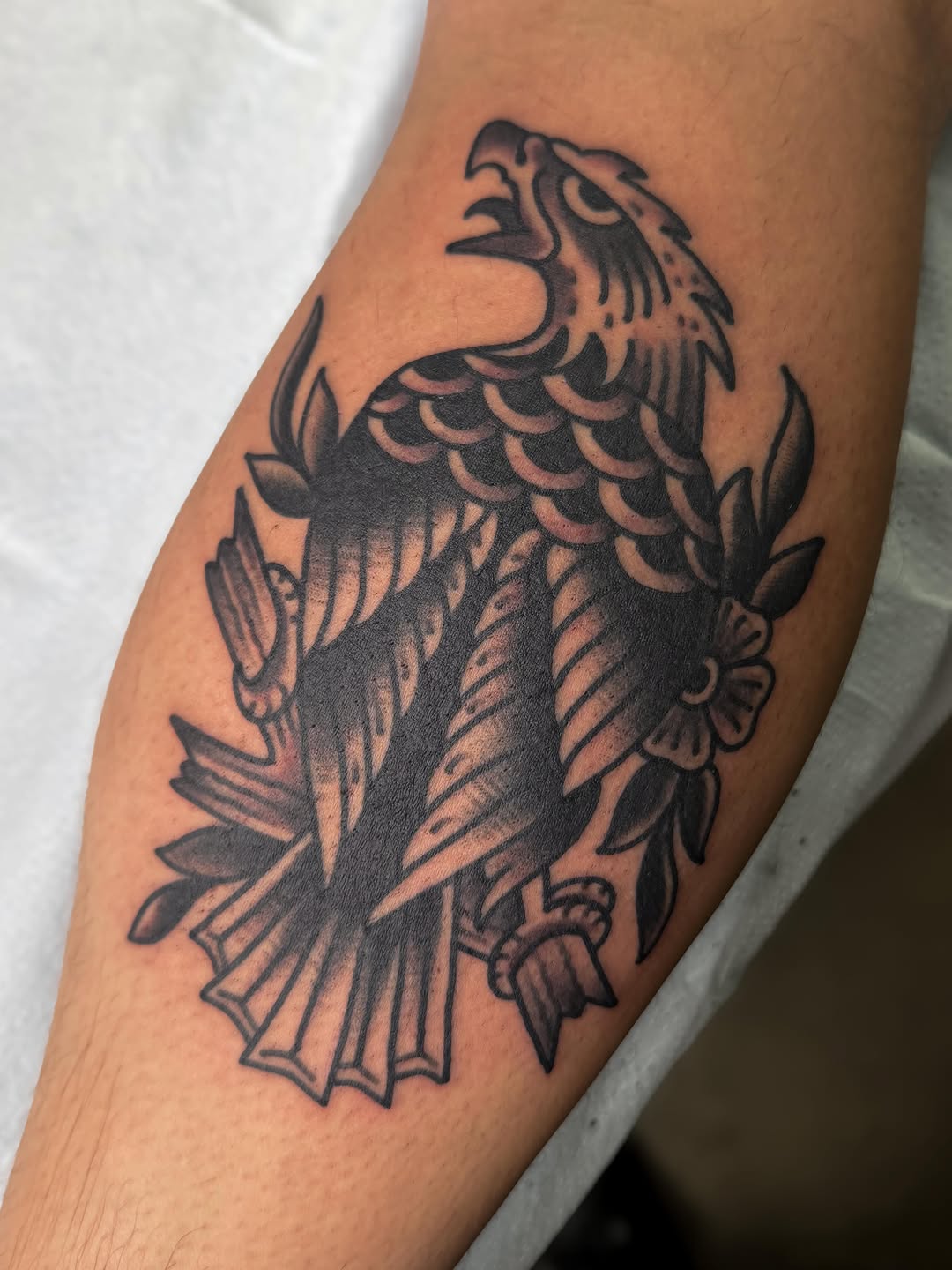 Tattoo by @dannyreedtattoo — american_traditional, black_and_grey