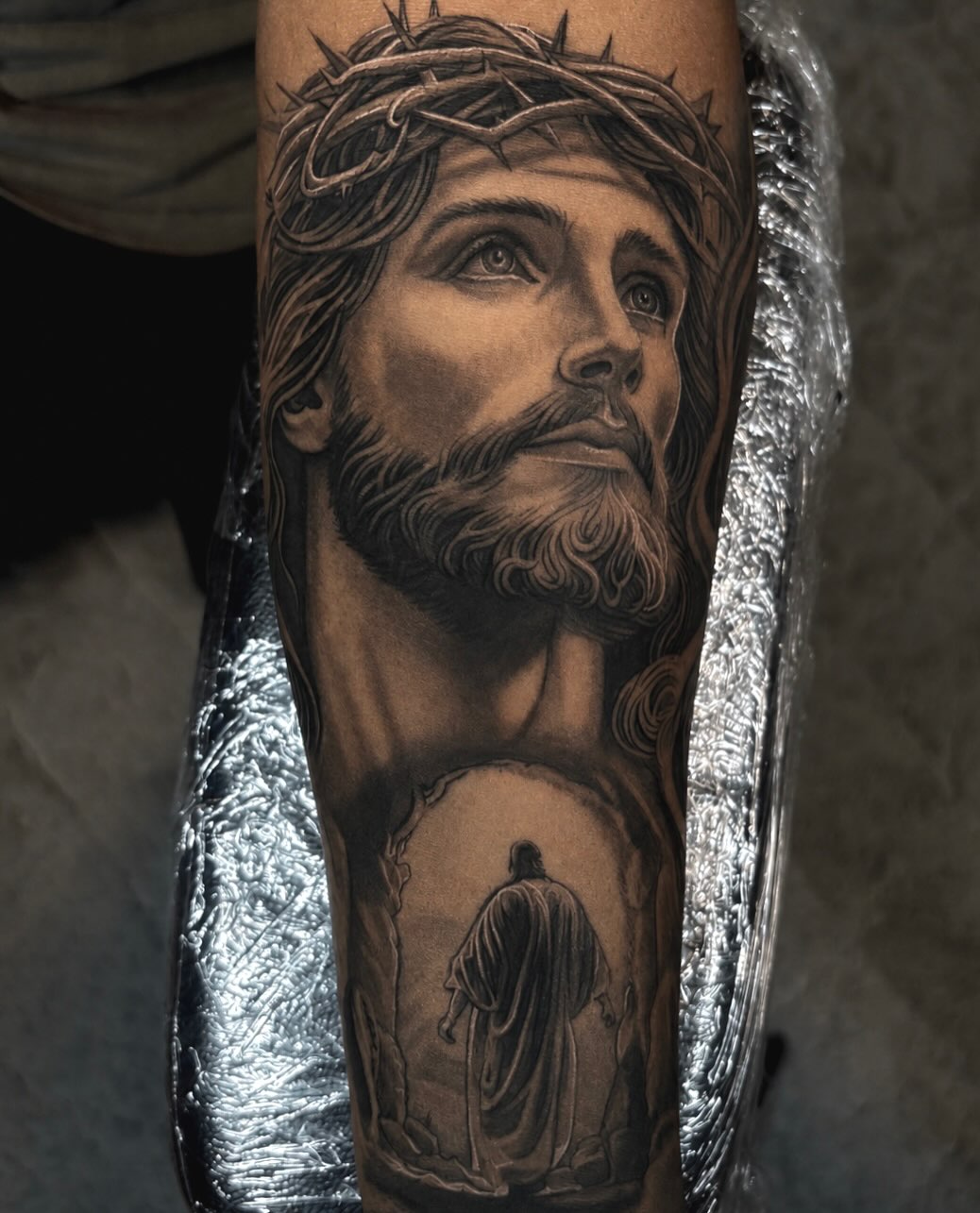 Tattoo by @inkbyjay1 — realism, black_and_grey