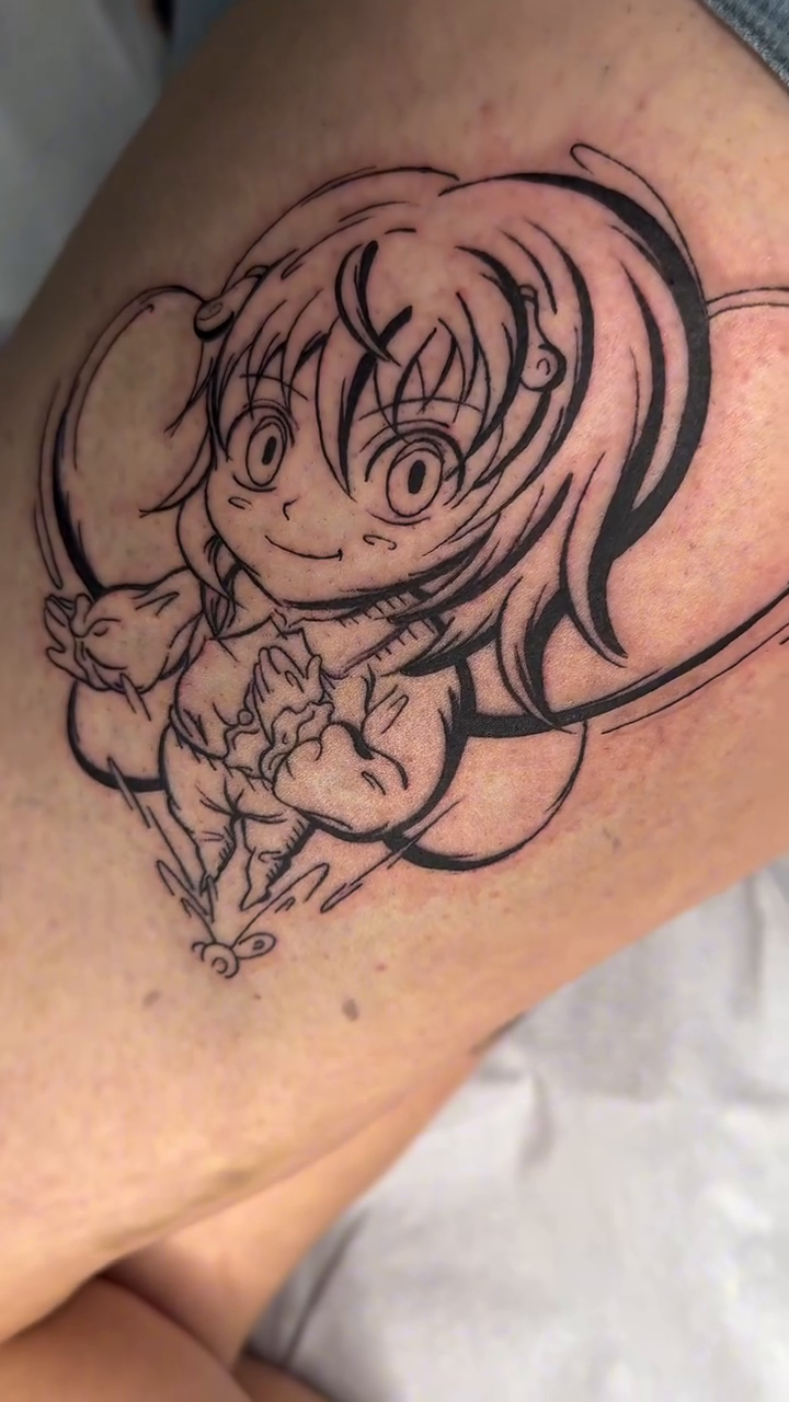 Tattoo by @night.owl.tattoo โ anime