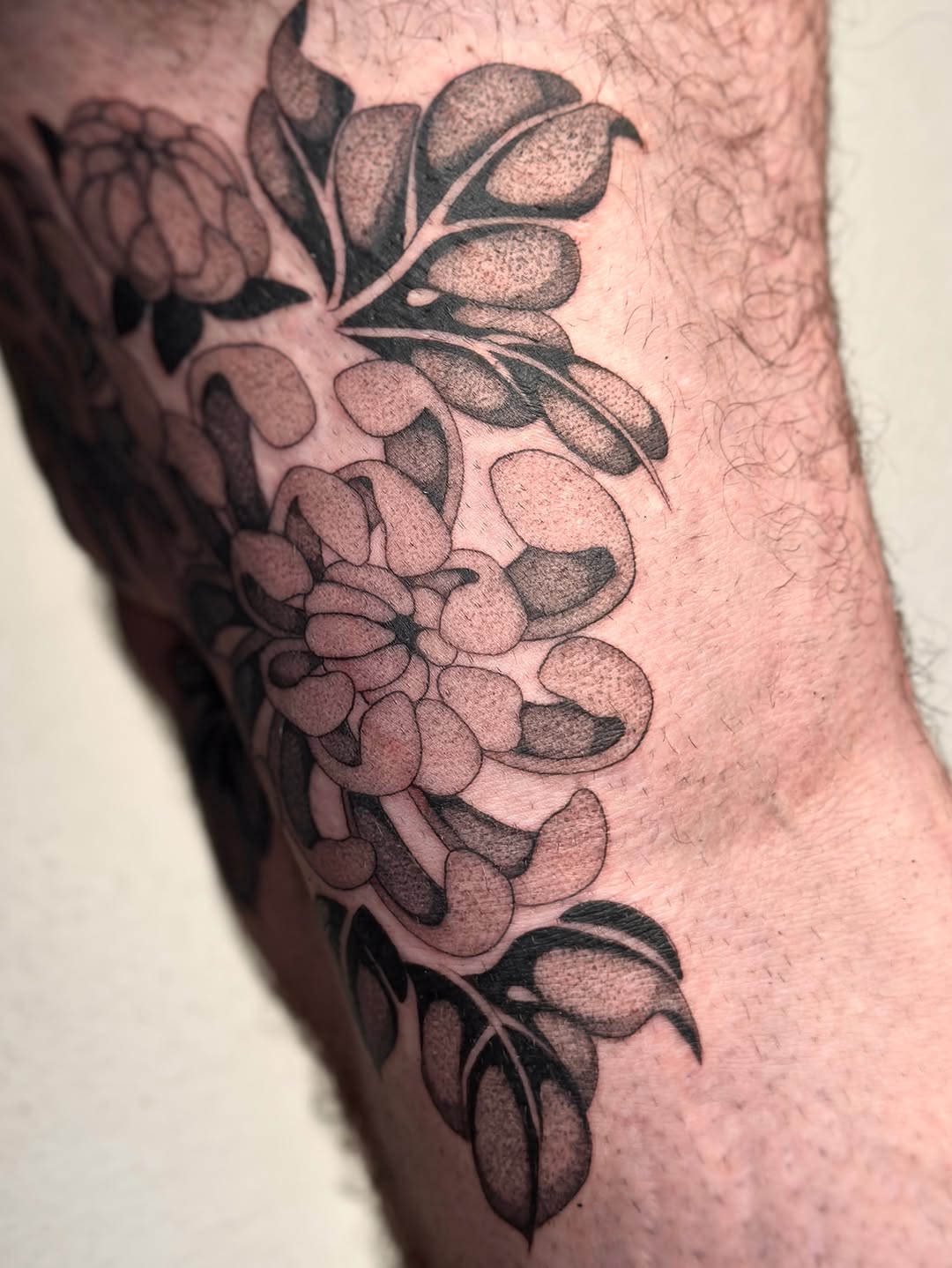 Tattoo by @tattoo.olive — japanese_irezumi, dotwork