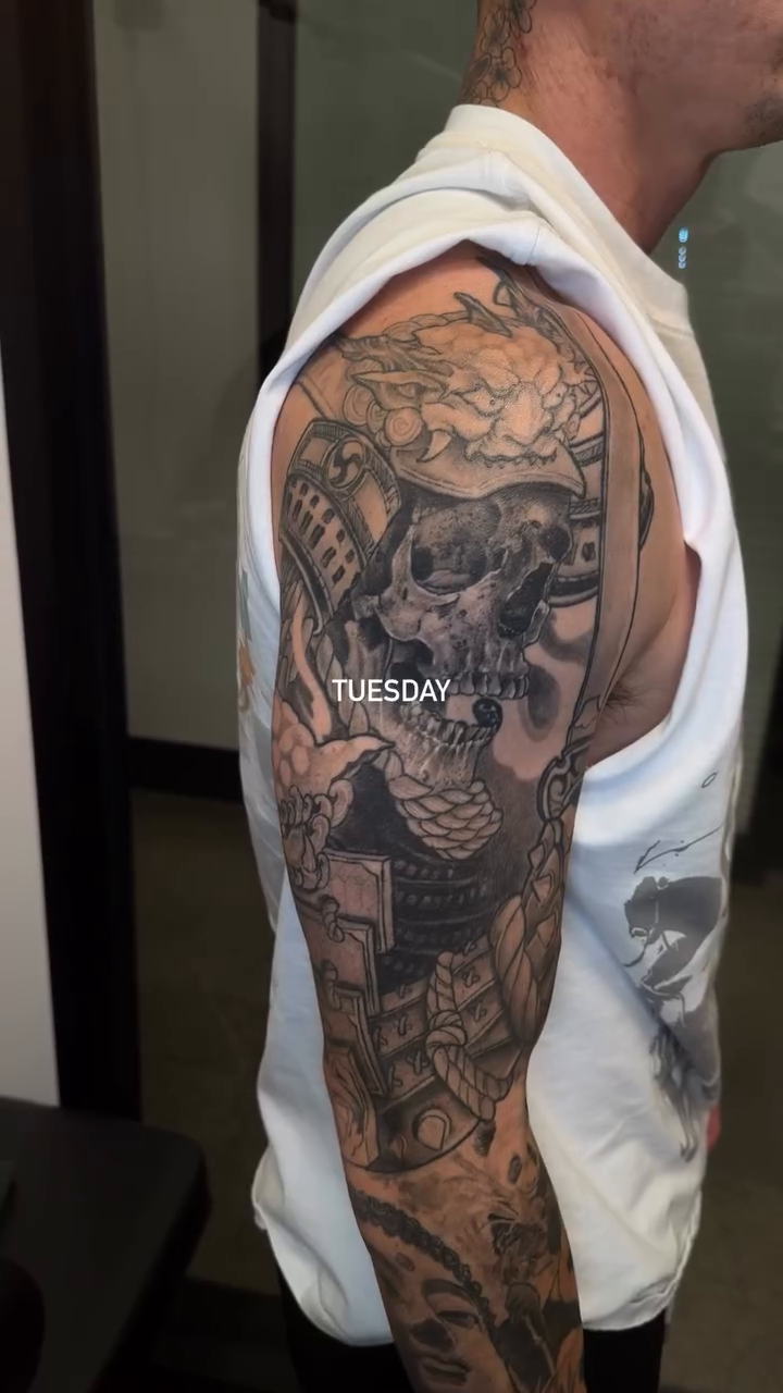 Tattoo by @vudoo_tattoo — realism, black_and_grey
