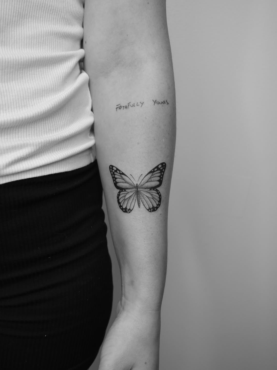 Tattoo by @serahsubmarine — fine_line, lettering_script