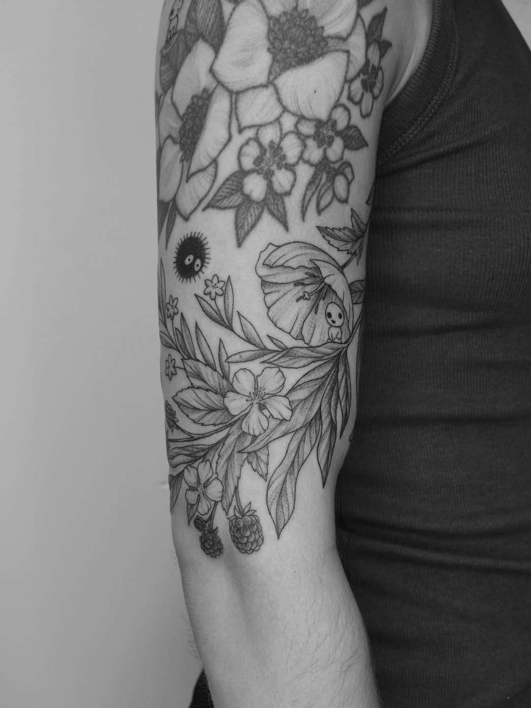Tattoo by @serahsubmarine — black_and_grey