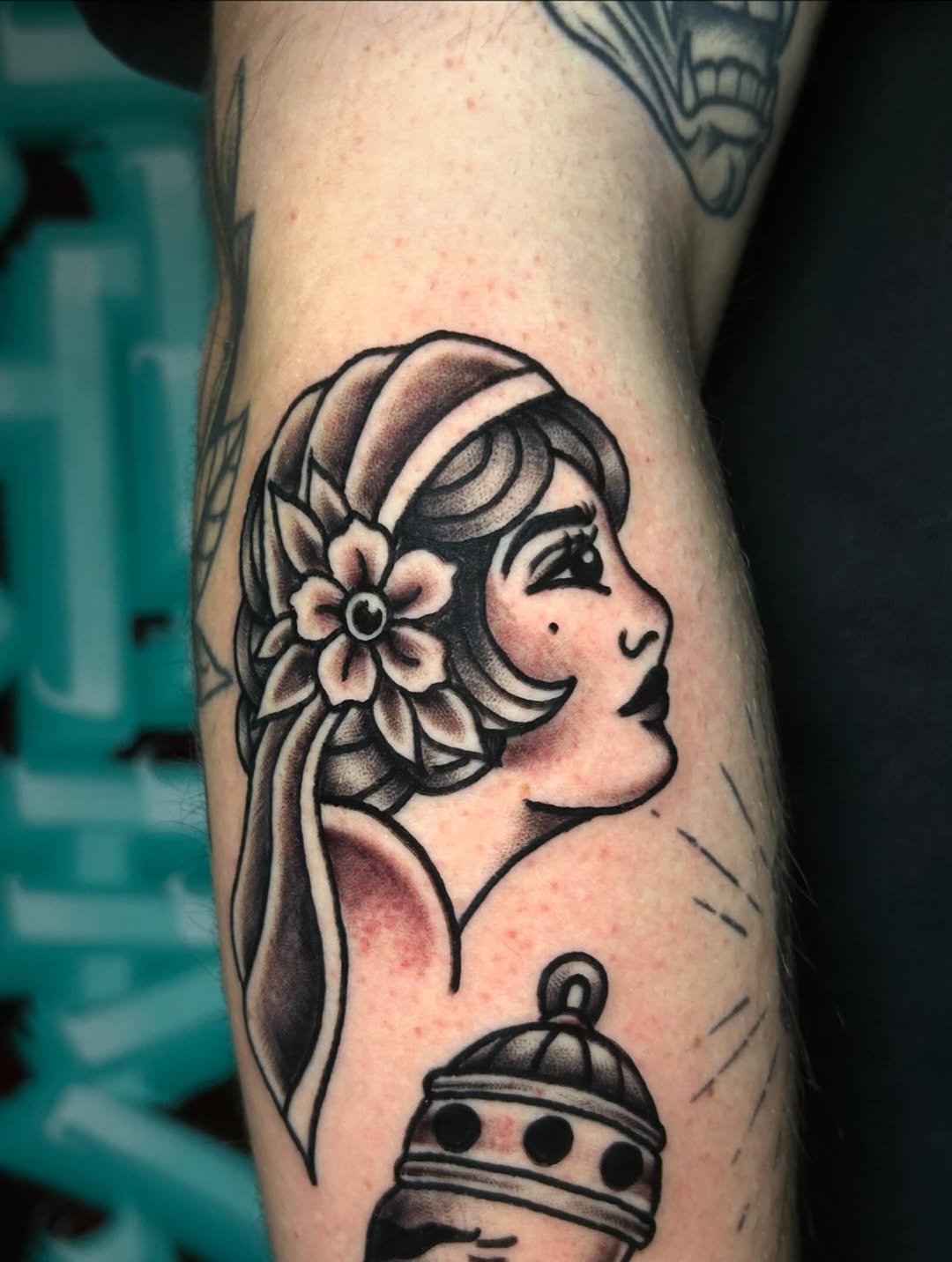 Tattoo by @knucklehead_tattoos — american_traditional, black_and_grey
