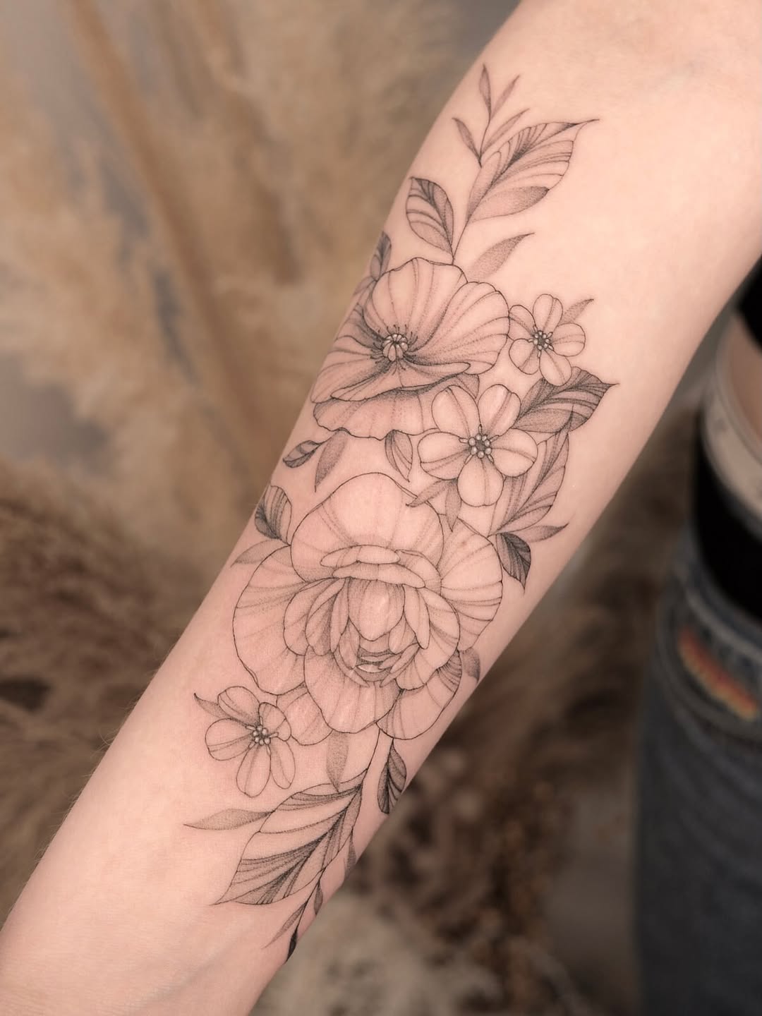 Tattoo by @ink.maude — fine_line, black_and_grey