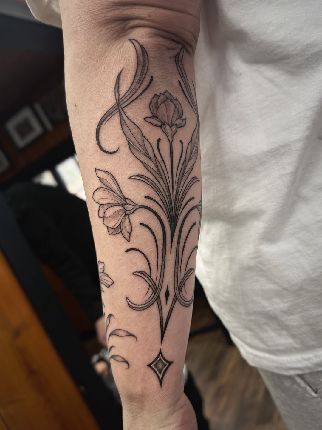 Tattoo by @audreymicheletattoos — fine_line, ornamental