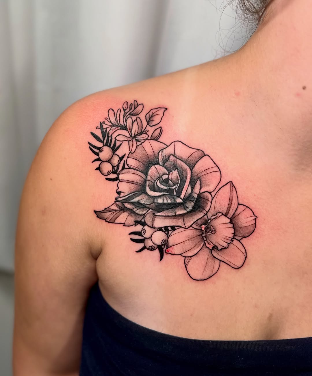Tattoo by @tattoosbytatum_ — black_and_grey