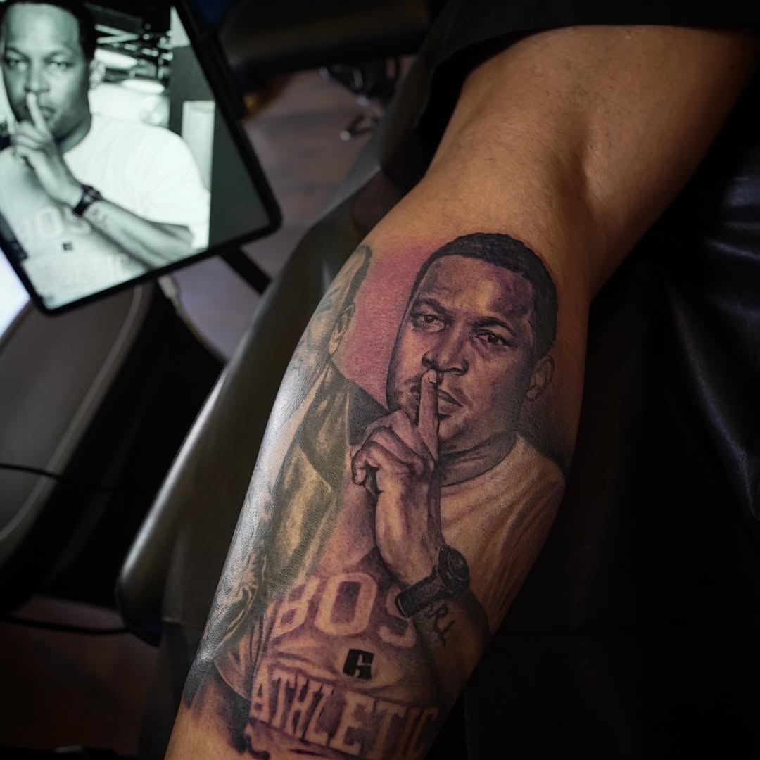 Tattoo by @satchmoe_art — realism, black_and_grey